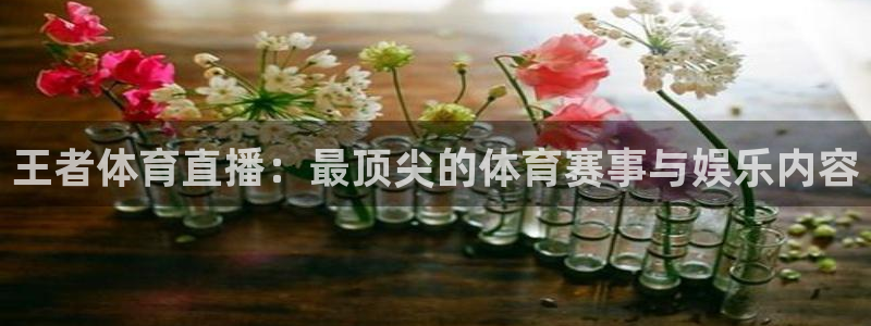 王者体育直播：最顶尖的体育赛事与娱乐内容