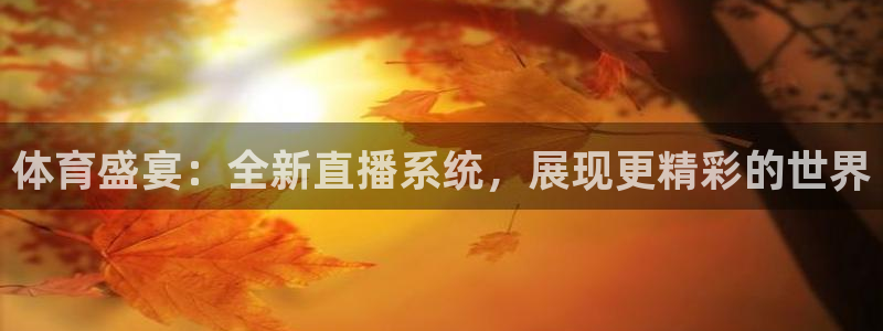 体育盛宴：全新直播系统，展现更精彩的世界